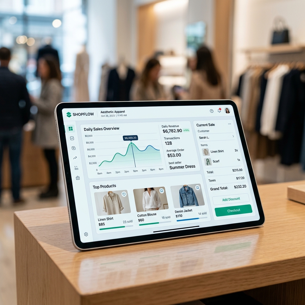 Shipix POS Dashboard Mockup